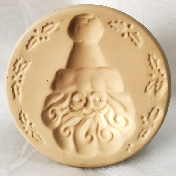 1995 Brown Bag Cookie Art Stamp FOLK SANTA # 12 Cookie Press Christmas Santa - Picture 2 of 7